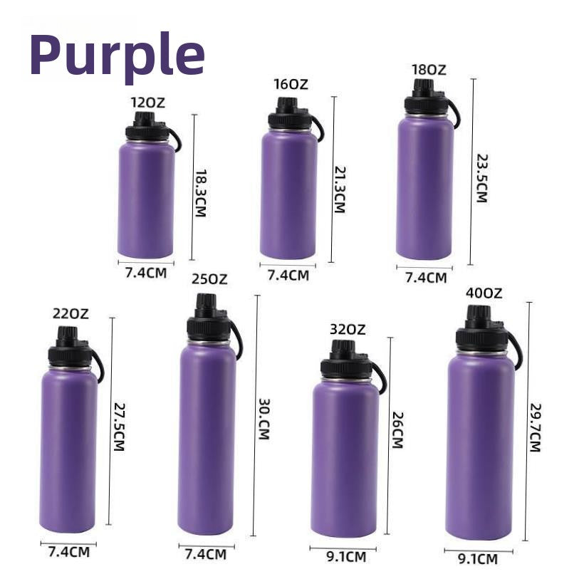 Insulated Stainless Steel Water Bottle with Straw