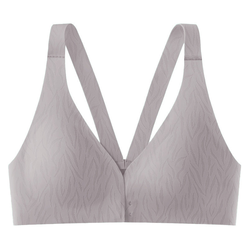 Sportive seamless and steel-free ultra-thin women's bra