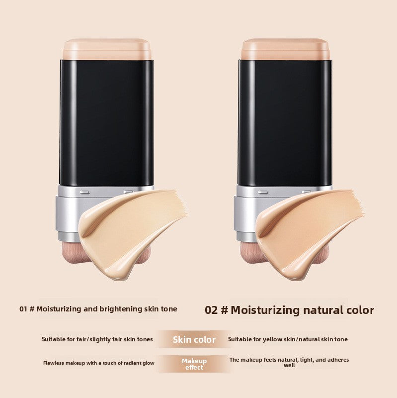 Double-ended foundation brush