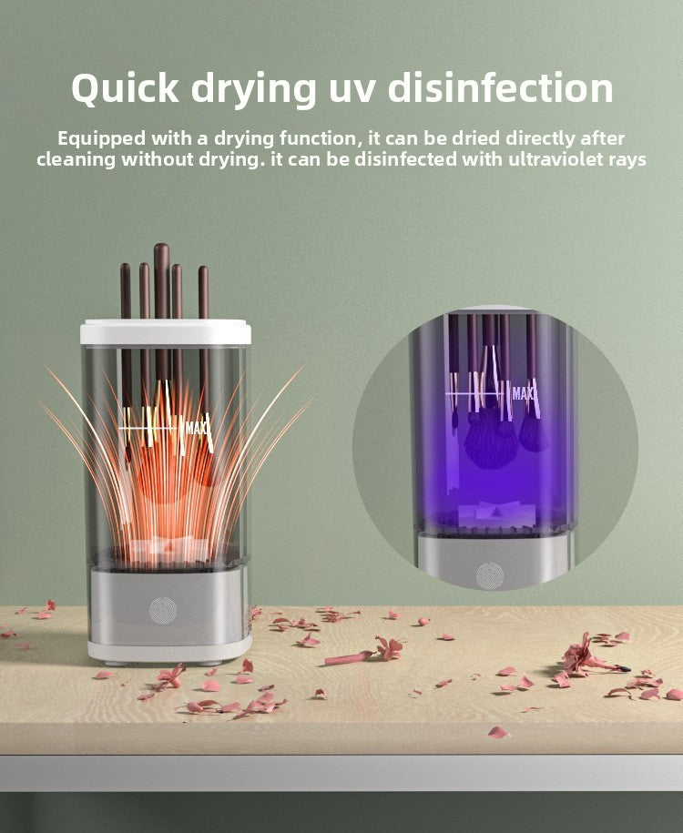 Automatic Makeup Brush Cleaning Machine with Drying and Disinfection