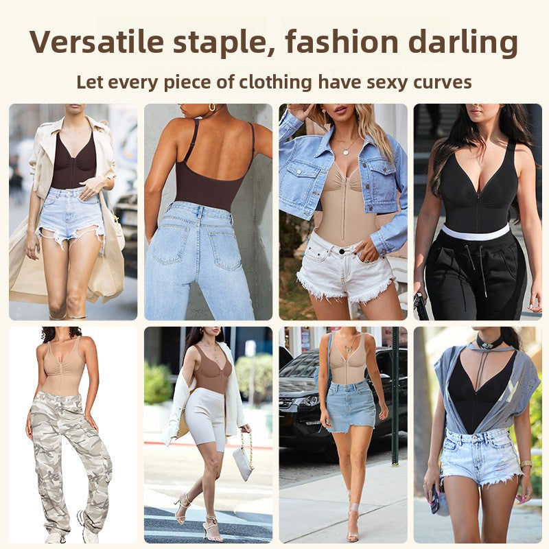 Strapless Seamless Shapewear Bodysuit with Tummy Control