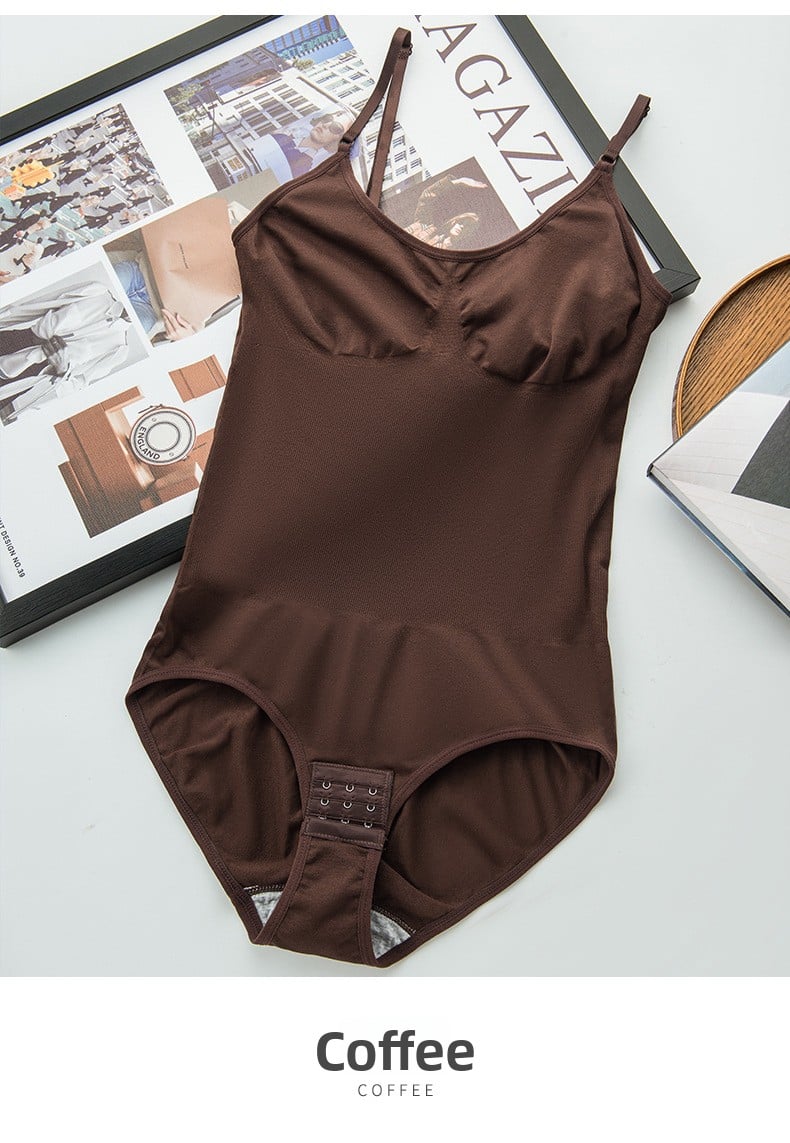 Women's Seamless Shapewear Bodysuit with Waist Support