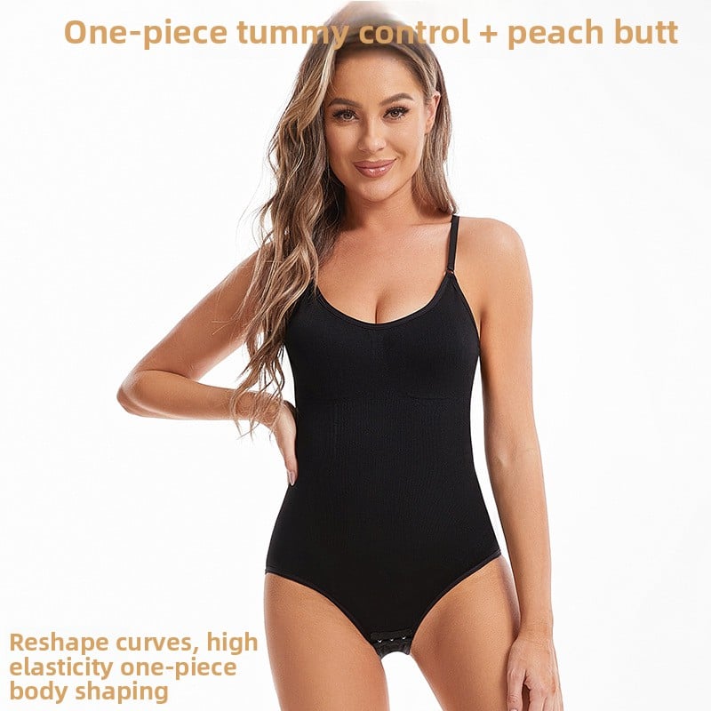 Women's Seamless Shapewear Bodysuit with Waist Support