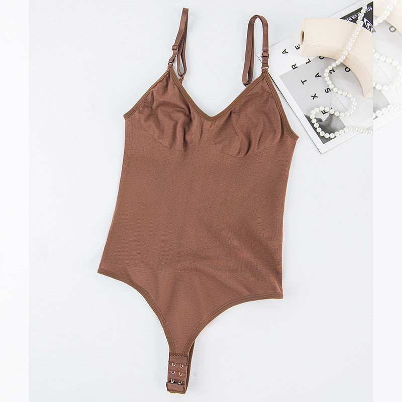 Ladies' halter shapewear jumpsuit