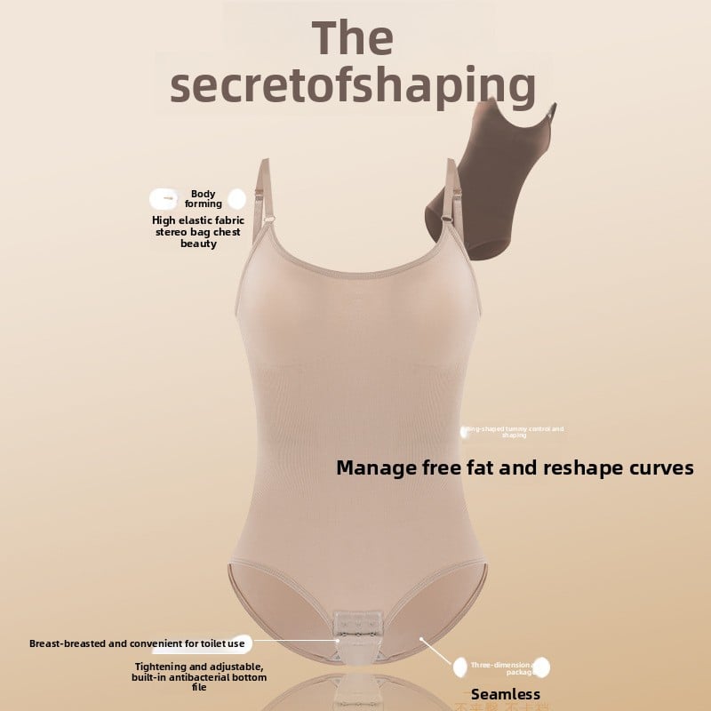 Women's Seamless Shapewear Bodysuit with Waist Support