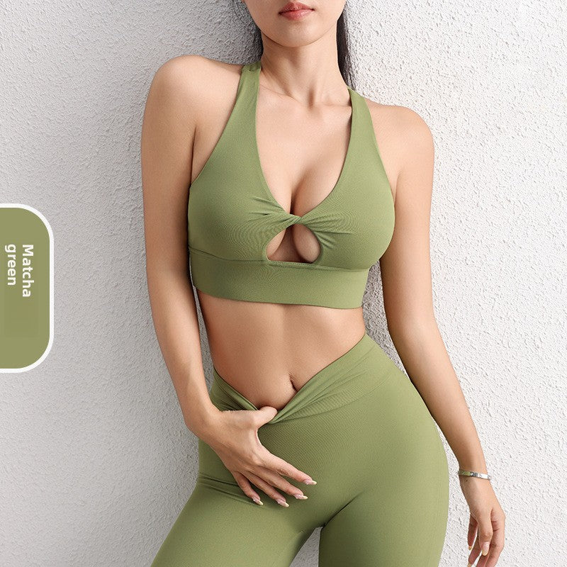 Sexy Hollow Out Yoga Sports Bra