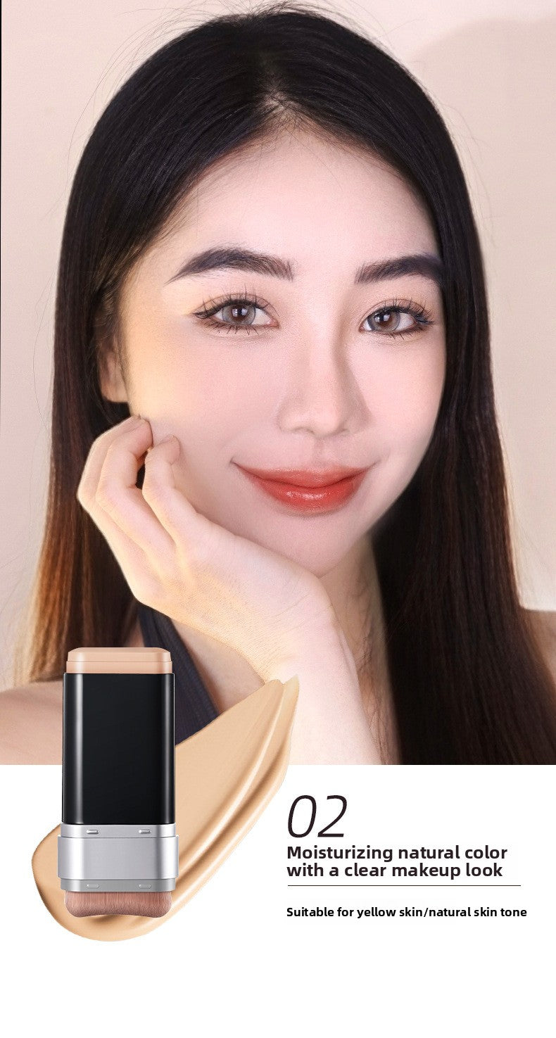 Double-ended foundation brush