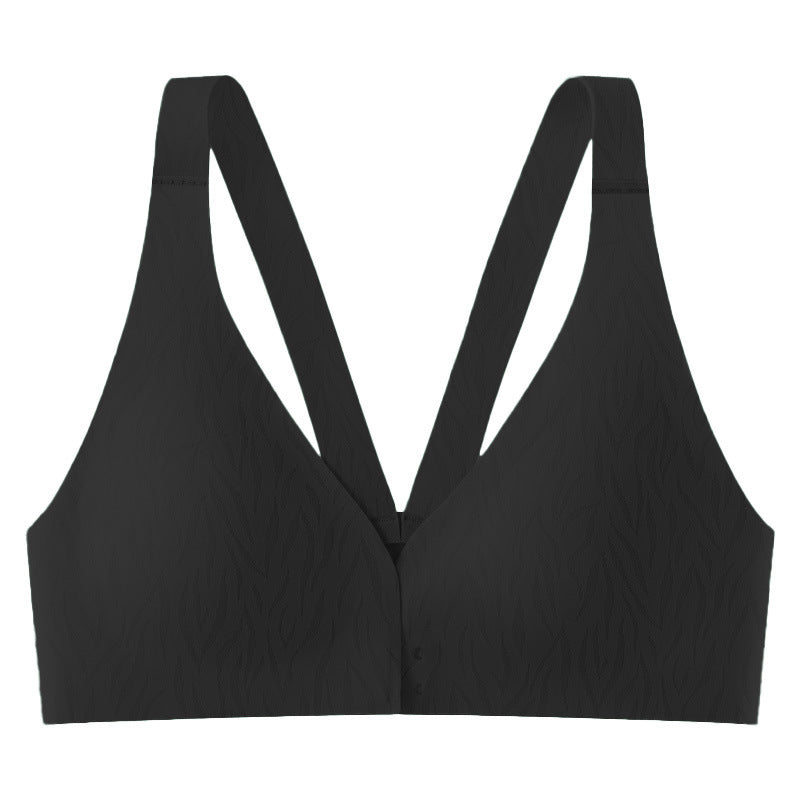 Sportive seamless and steel-free ultra-thin women's bra
