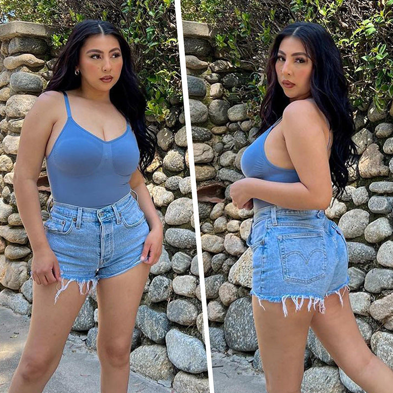 Ladies' halter shapewear jumpsuit