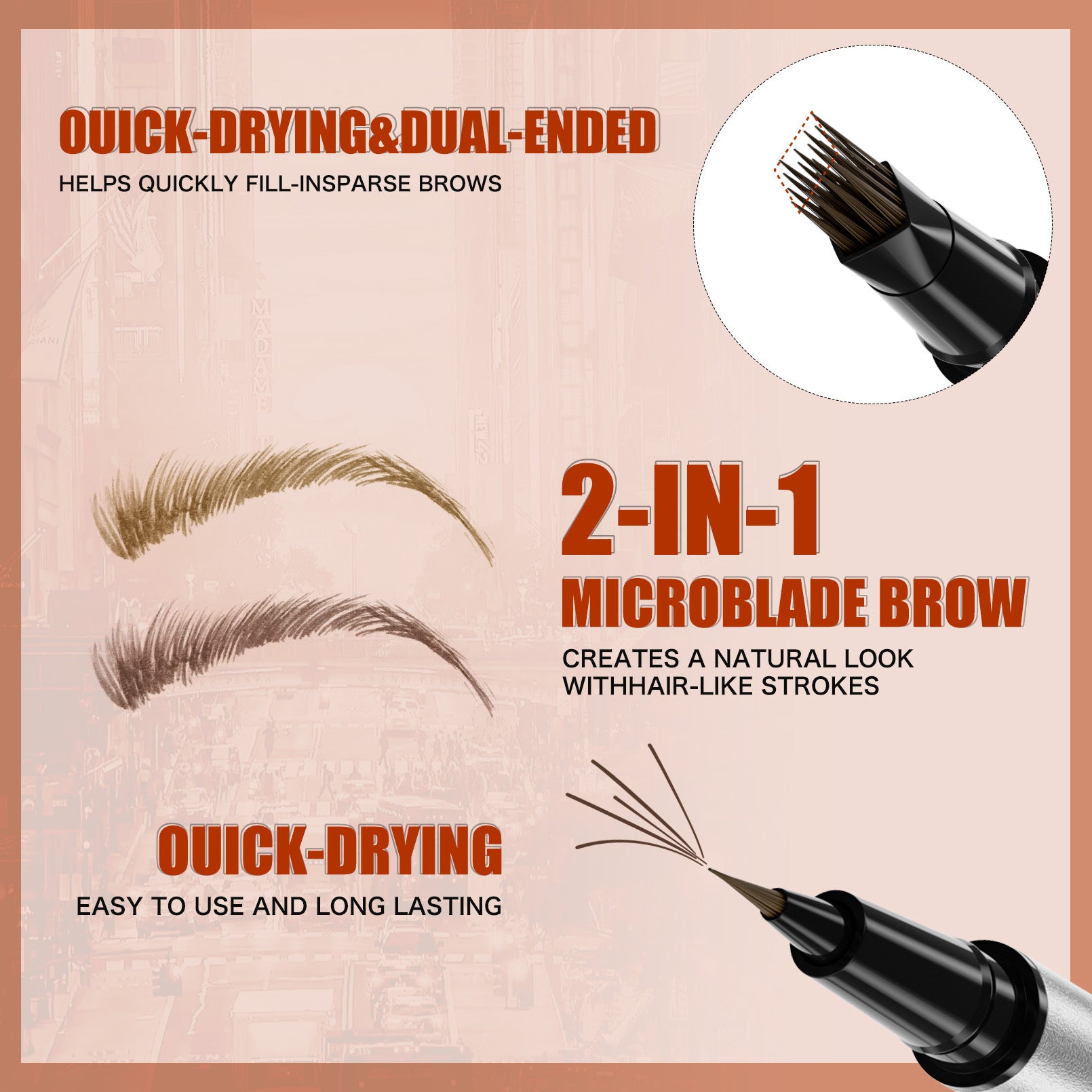 Waterproof Long-Lasting Liquid Eyebrow Pencil