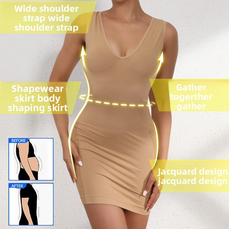 Seamless Shapewear Bodysuit for Hip Lift & Abdomen Control