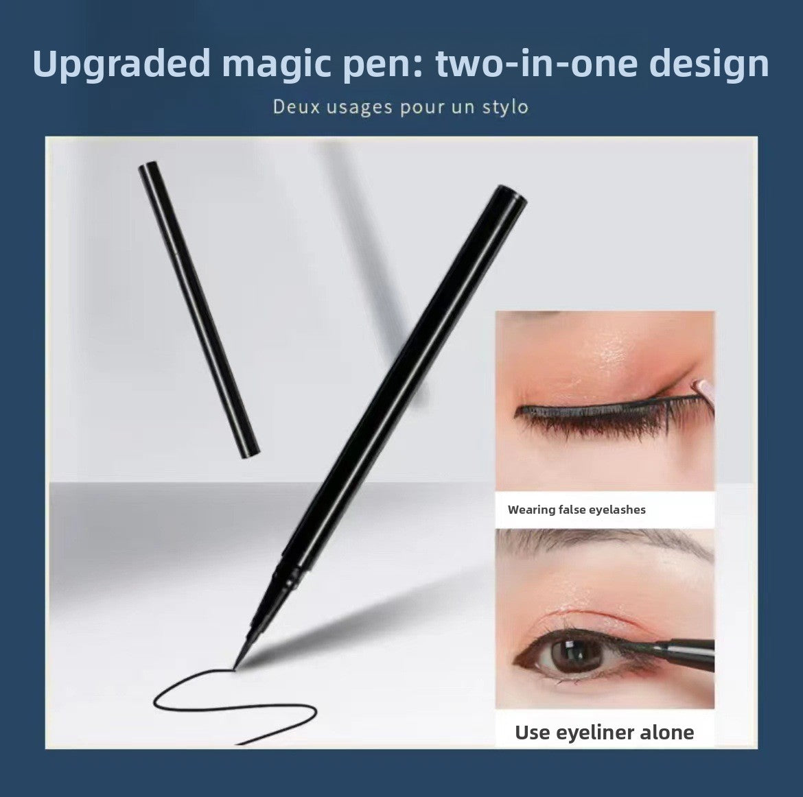 Super natural eyeliner, false eyelashes, eyelashes